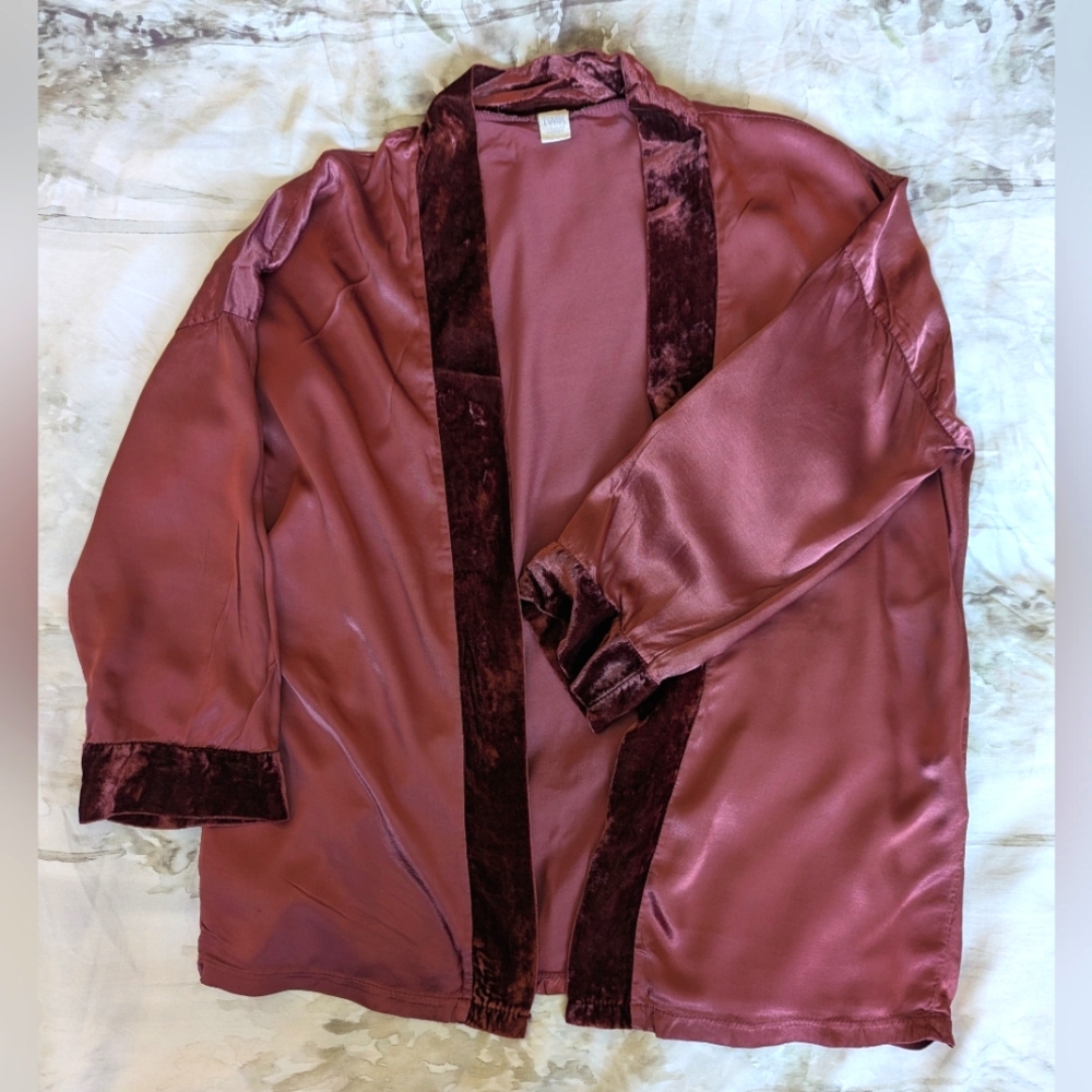 Twik | Velvet trimmed satiny jacket Made In Italy
